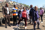 Joint visit to Dakota Informal Settlement affected by fire disaster